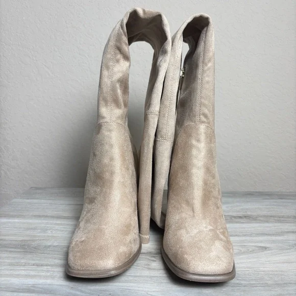 Marc Fisher Suede Over the knee Boots Block Heel size 7.5 - Picture 4 of 6